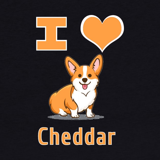 I Heart Cheddar by Pretty Good Shirts